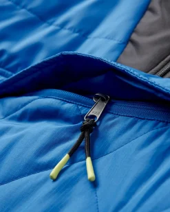 Veste Oceanic Recyclée Isolée 1/2 Zip - Bleu Azure/Charbon