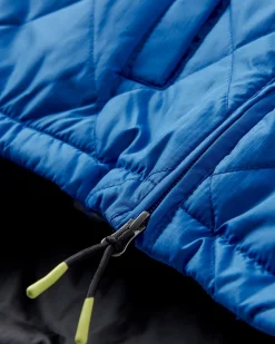 Veste Oceanic Recyclée Isolée 1/2 Zip - Bleu Azure/Charbon